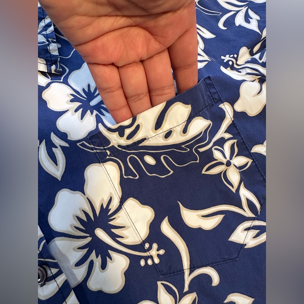 Vintage THE Hawaiian Original Hilo Hattie Shirt Womens XL Floral Hibiscus Poplin - Picture 4 of 6